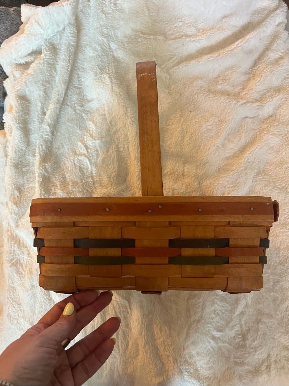 Longaberger 1990 Shades of Autumn Pie Basket